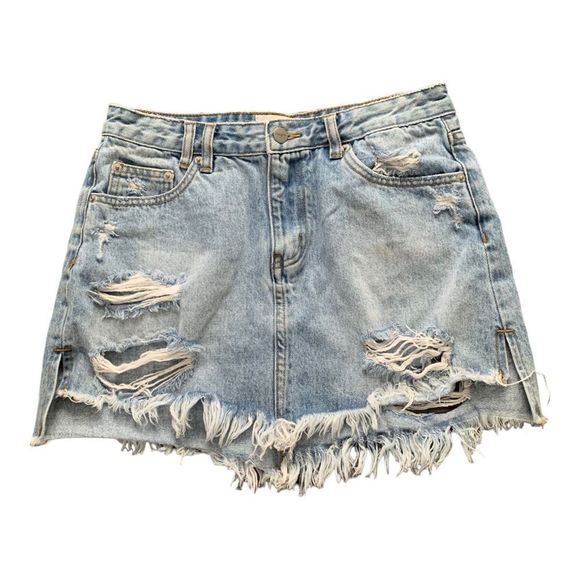 Womens Insight Denim M.O.D Relaxed Mini Jean Shorts 28 - Picture 1 of 3